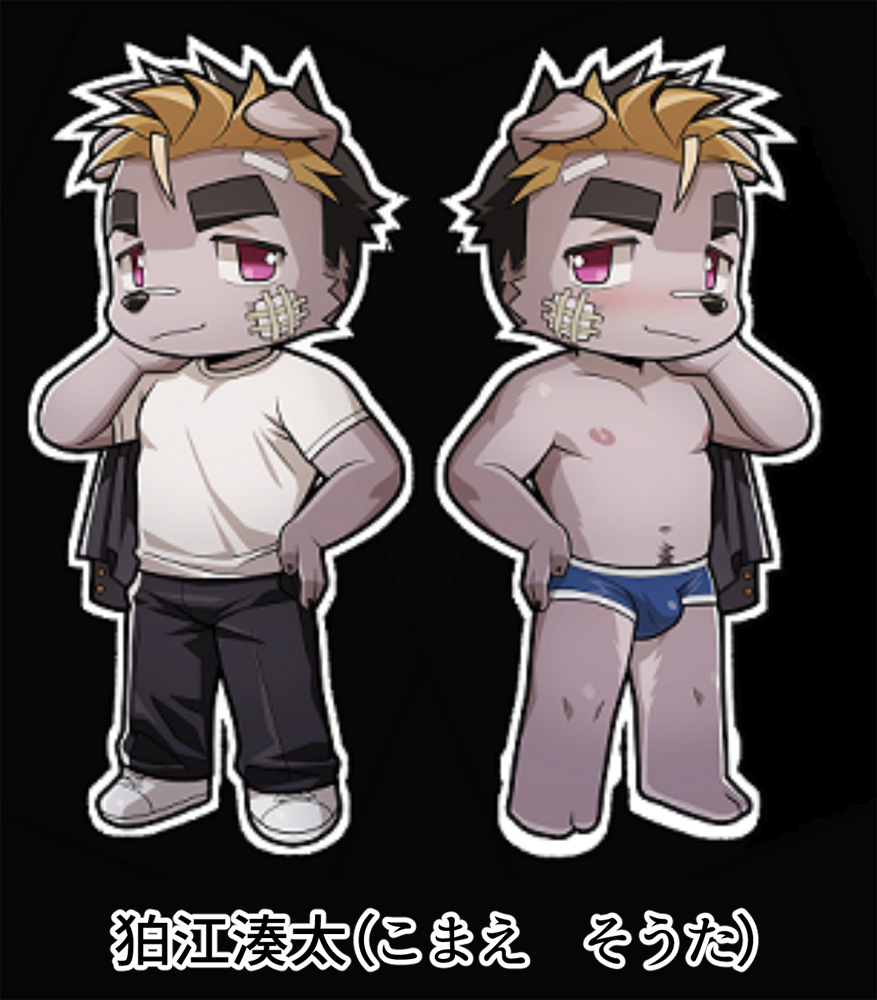 KOMAE SOUTA - UNREMITTING MALE BEAST SPIN-OFF featuring wasp 3 TIE-UP ACRYLIC STAND