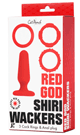 CatPunch RED GOD SHIRI WACKERS ( 3CockRING & AnalPlug  KIT )