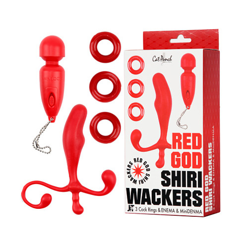 CatPunch RED GOD SHIRI WACKERS ( 3CockRING & ENEMA & MiniDENMA KIT )