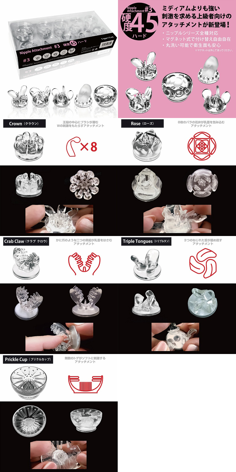 NIPPLE DOME ATTACHMENT 3 Hard