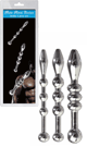 MALE メタルアンカー尿道ビーズ (3ピースセット)
