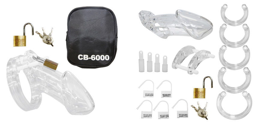 CHASTITY COCK BELT CB6000 CLEAR