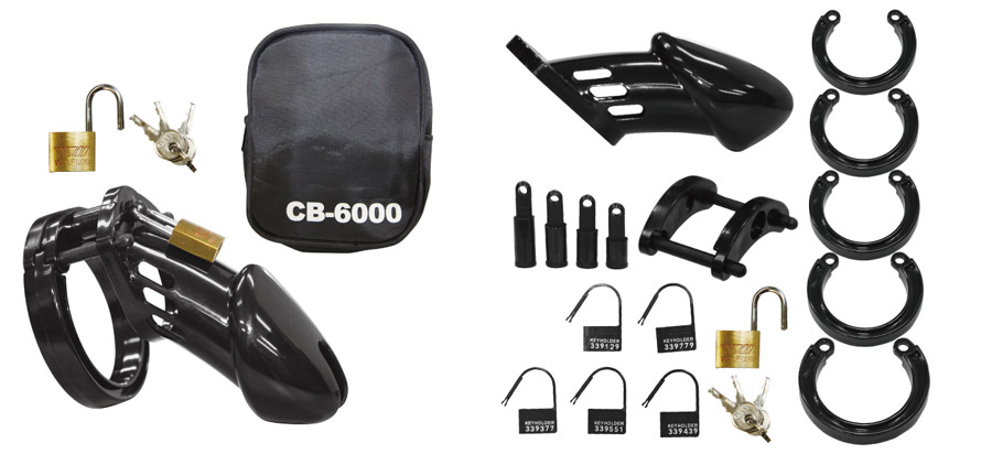 CHASTITY COCK BELT CB6000 BLACK
