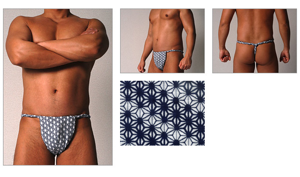 TANUKIDOU ROKUSYAKU ( flax ornament indigo )