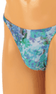 2way STRETCHY FLOWER SPARK BIKINIS ( blue )