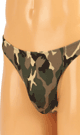STRETCHY ARMY G-STRINGS ( green )
