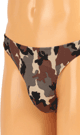 STRETCHY ARMY G-STRINGS ( brown )