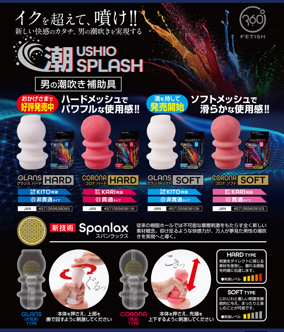 360 FETISH 潮SPLASH GLANS ソフト