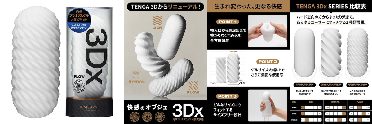 TENGA 3Dx FLOW   