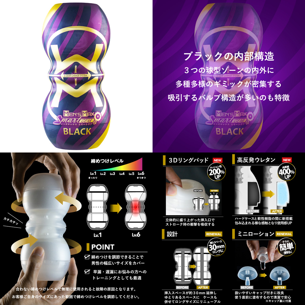 NEW MEN’S MAX SMART Gear (ブラック)