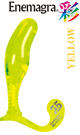 エネマグラ Dildo 彩【irodori】  イエロー - 10.0 x 2.5cm