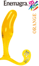 エネマグラ Dildo 彩【irodori】  オレンジ - 10.0 x 2.5cm