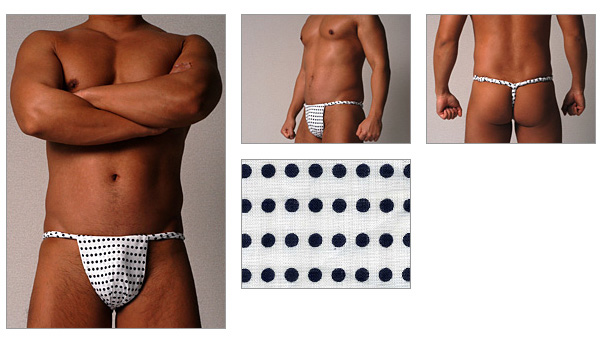 たぬき堂六尺（豆絞り 紺）