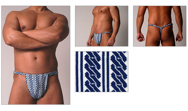 たぬき堂六尺（吉原つなぎ 紺）