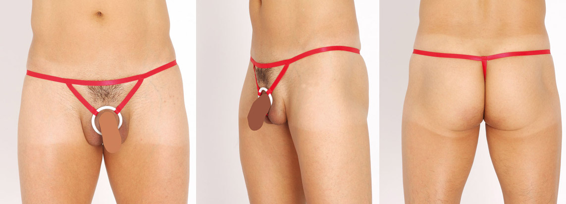 スラッガーリング Tバック（赤）