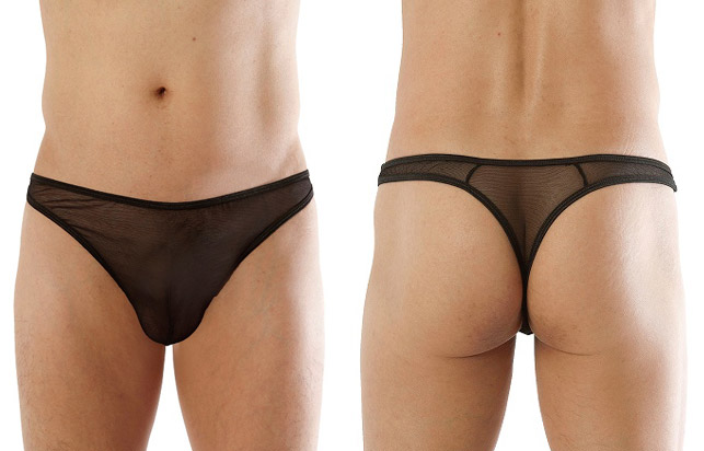 タイトメッシュ Ｔバック（黒）