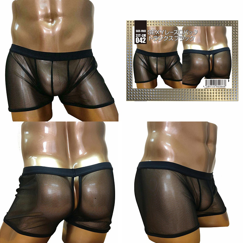 BadDaddy SEXYレースOバック トランクス ブラック